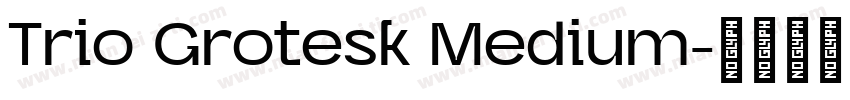 Trio Grotesk Medium字体转换